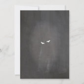 Huwelijk Halloween Horror Gothic Lijst Uitnodigen Kaart (Achterkant)