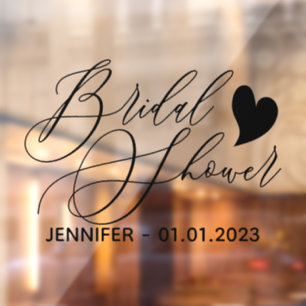 Huwelijk hartteken Vrijgezellenfeest Raamsticker