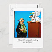 Huwelijk Humor Briefkaart (Voorkant / Achterkant)