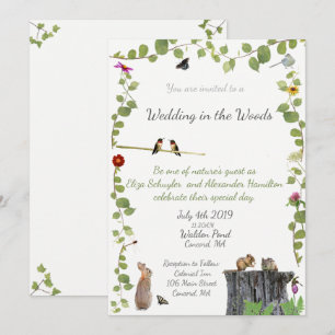 Huwelijk in het Bos: Uitnodiging