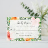 Huwelijk in het paradijs Tropische RSVP (Staand voorkant)