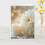 Huwelijk Jubileum Chrysanthemum Kaart (Gele Bloem)