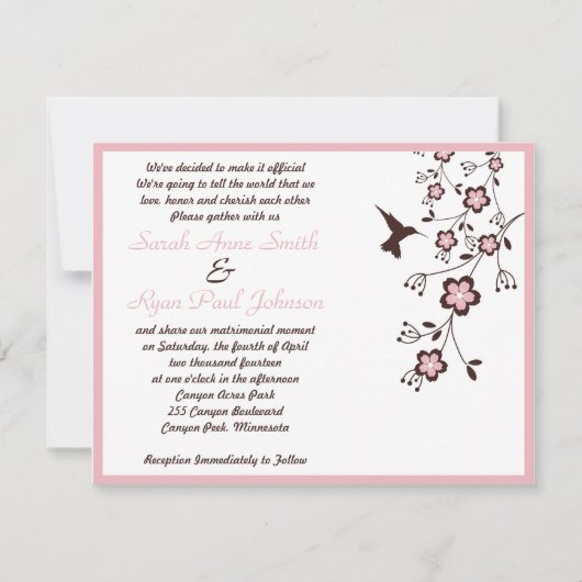 Huwelijk Kaart (Voorkant)