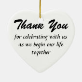 Huwelijk Keramisch Ornament (Achterkant)