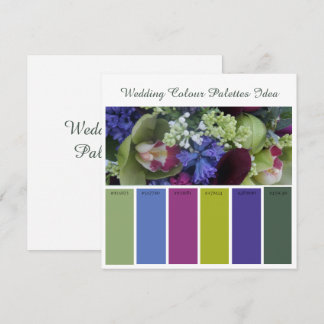 Huwelijk Kleurenpaletten Ideekaart Kaart
