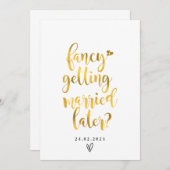 Huwelijk later fancy kaart (Voorkant / Achterkant)