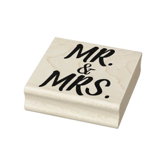 HUWELIJK MR EN MRS SCRIPT RUBBER STEMPEL (Stempel)