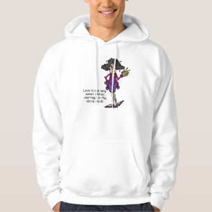 Huwelijk onbeleefd ontwaken hoodie