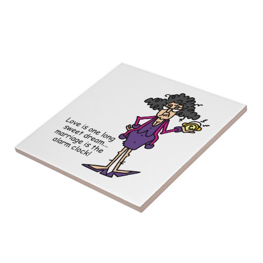 Huwelijk onbeleefd ontwaken tegeltje (Zijkant)