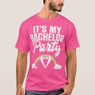 Huwelijk Regenboog Bruidegom Trouwen Mannen Funny T-shirt