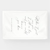 Huwelijk Romantische Quote Decor Signage Spandoek (Horizontaal)
