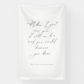 Huwelijk Romantische Quote Decor Signage Spandoek (Verticaal)