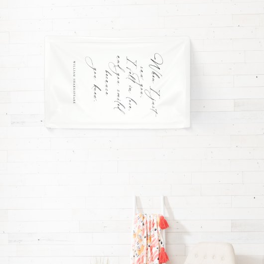 Huwelijk Romantische Quote Decor Signage Spandoek (Insitu)