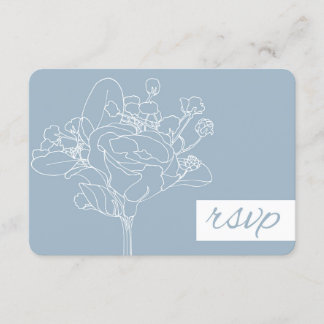 Huwelijk RSVP (Diamond Blue) Kaartje