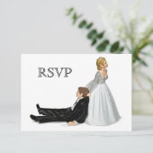 Huwelijk RSVP Kaart (Staand voorkant)