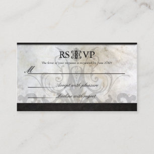 Huwelijk RSVP Kaart-Keltische Gaelic Knot Wedding Informatiekaartje
