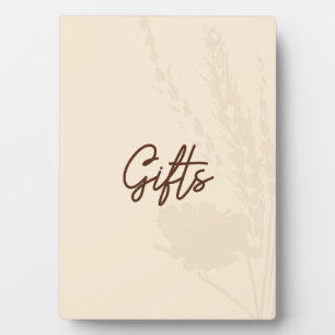 Huwelijk Tafelkaart Cadeaus - Tarwe Detail Rustic Fotoplaat