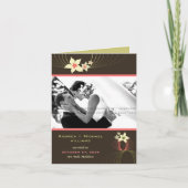 Huwelijk van de Bloem van Frangipani van Ikebana Aankondiging (Voorkant)