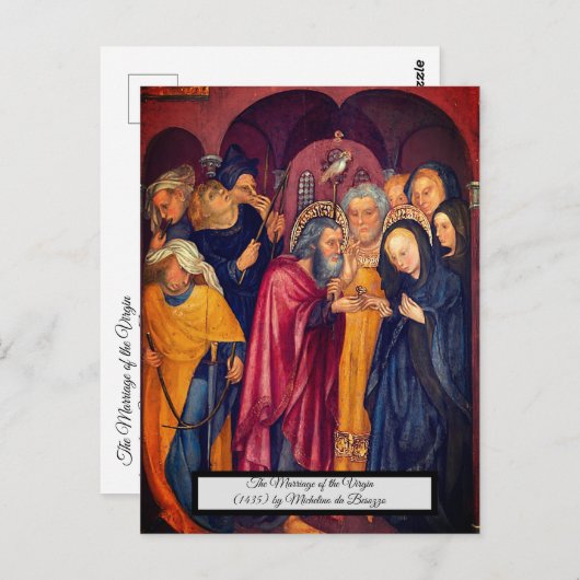 Huwelijk van de Maagd Briefkaart (Voorkant / Achterkant)