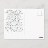 Huwelijk van de Maagd Briefkaart (Achterkant)