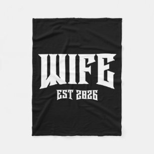 Huwelijk vrijgezellenfeest Grunge Rock Echtgenote Fleece Deken
