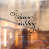 Huwelijk Welkom Mirror Glas Decal Window Cling (Vel 2)