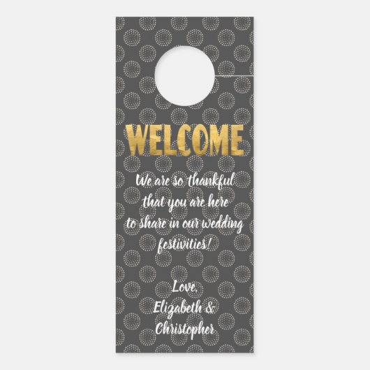 Huwelijk welkom niet storen goud grijs wit (Achterkant)