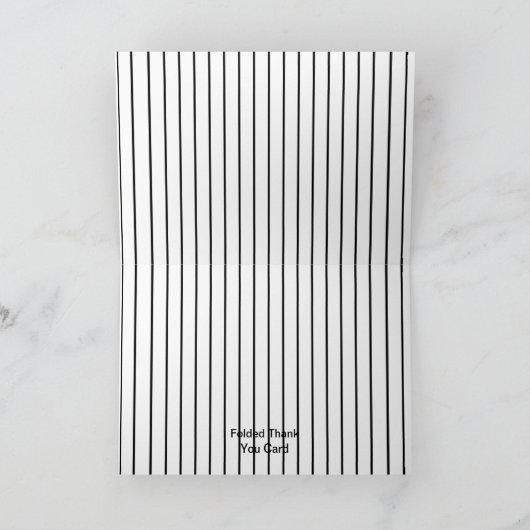 Huwelijk & Zakelijk Dank u Kaarten | elegant (Binnen)