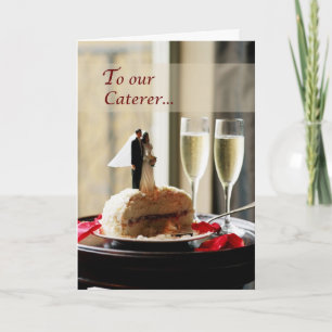 Huwelijks Catering, Dank je wel Bedankkaart