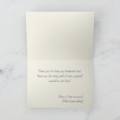 Huwelijks Dankkaartjes Bedankkaart (Binnen)