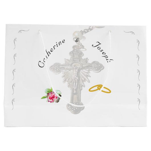 huwelijks Roos Groot Cadeauzakje (Achterkant)