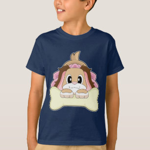 Huwelijks sluier voor hondenbruid t-shirt