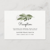 Huwelijks Sprigs Ontvangstkaart Informatiekaartje (Voorkant)