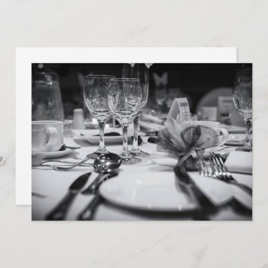 Huwelijks Tafel Decoratie Kaart (Voorkant / Achterkant)