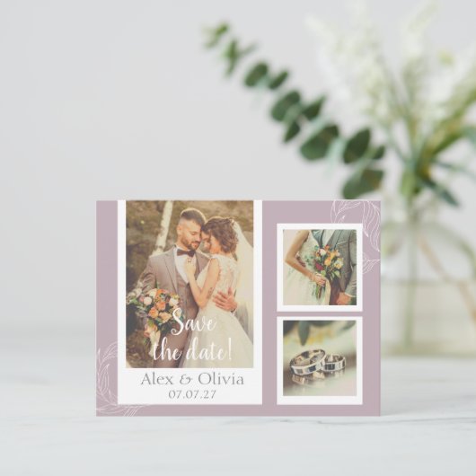 Huwelijks Trouwkaart Bedanken Briefkaart (Staand voorkant)