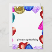 Huwelijks uitnodiging  (Achterkant)