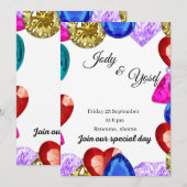 Huwelijks uitnodiging  (Voorkant / Achterkant)