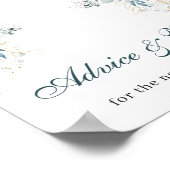 Huwelijksaanbeveling en -wensen Poster Bord (Hoek)