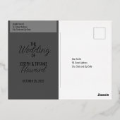 Huwelijksaankondiging Folie Post Kaart (Achterkant)