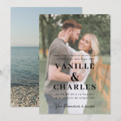 Huwelijksaankondiging Met Foto Kaart (Voorkant / Achterkant)