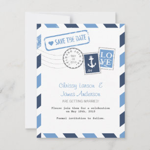 Huwelijksaankondiging per Zeezender Save The Date