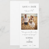 Huwelijksaankondigingskaart "Save the Date" Kaart (Voorkant / Achterkant)