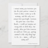 Huwelijksaanzoek ~ Kaart (Achterkant)