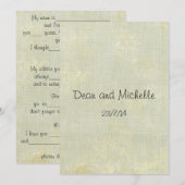 Huwelijksadvies Kaarten voor Commentaar (Voorkant / Achterkant)