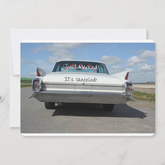 Huwelijksannulering aankondiging (Voorkant)