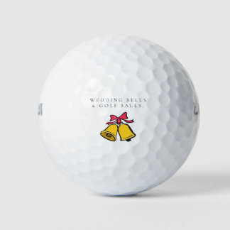'Huwelijksbellen & Golfballen' Trouwcadeau Geschen Golfballen