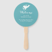 Huwelijksbestemming St Lucia Handwaaier (Achterkant)