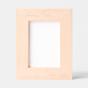 Huwelijkscadeau voor Koppel Trouwfoto Frame Gegraveerde Lijstjes