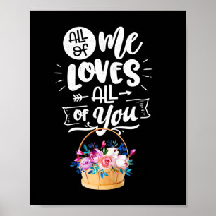 Huwelijkscadeaus Ik hou van jullie allemaal Poster