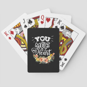 Huwelijkscadeaus Je voelt mijn hart Pokerkaarten